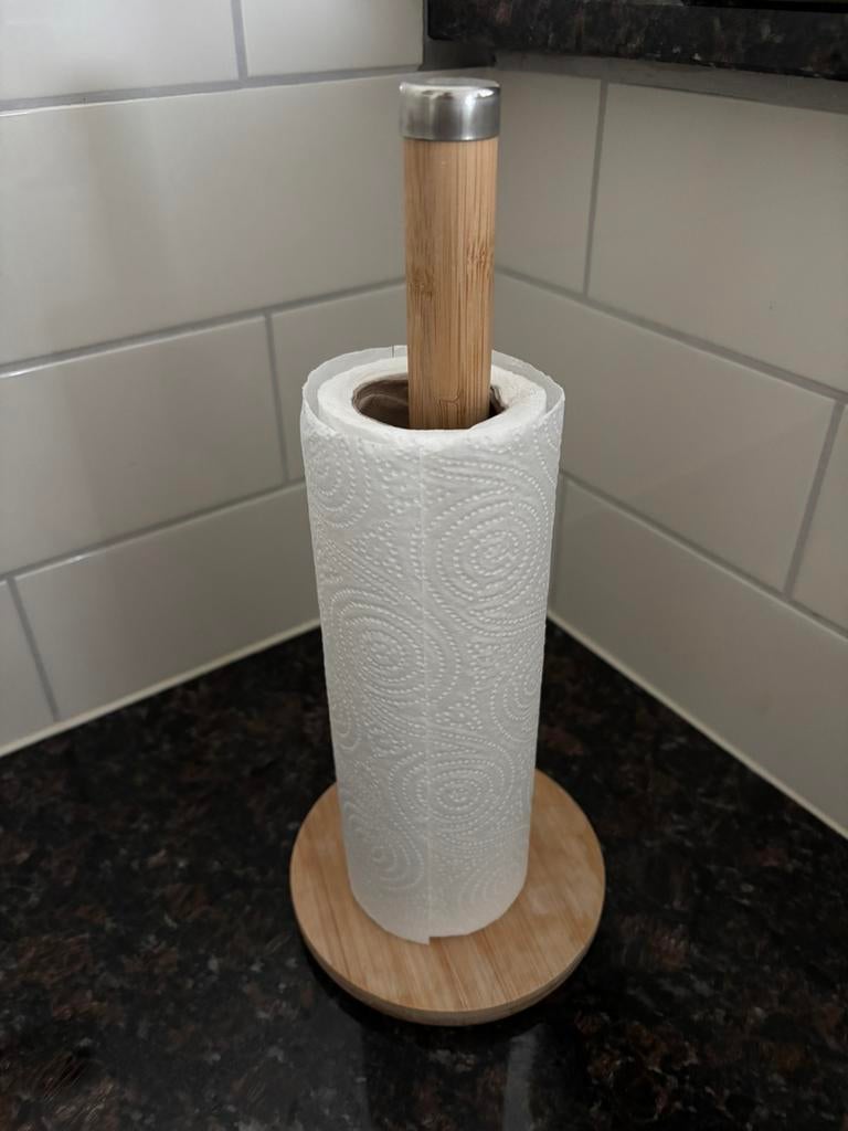 Houten keukenrolhouder, Huis en Inrichting, Keuken | Keukenbenodigdheden, Ophalen of Verzenden