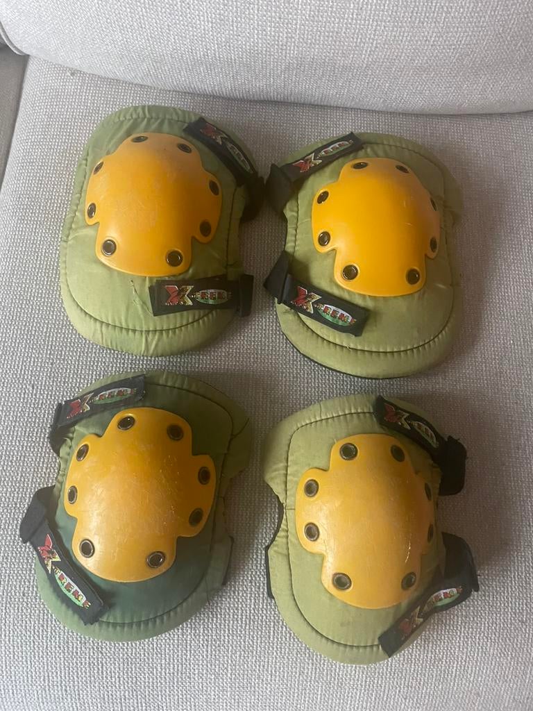 Skatebescherming bescherming skates step groen kind, Ophalen of Verzenden, Verstelbaar, Gebruikt, Bescherming