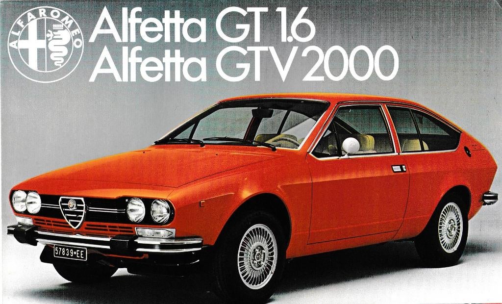 Alfa Romeo Alfetta GT 1.6 en GTV 2000, 1978, Ophalen of Verzenden, Gelezen, Alfa Romeo
