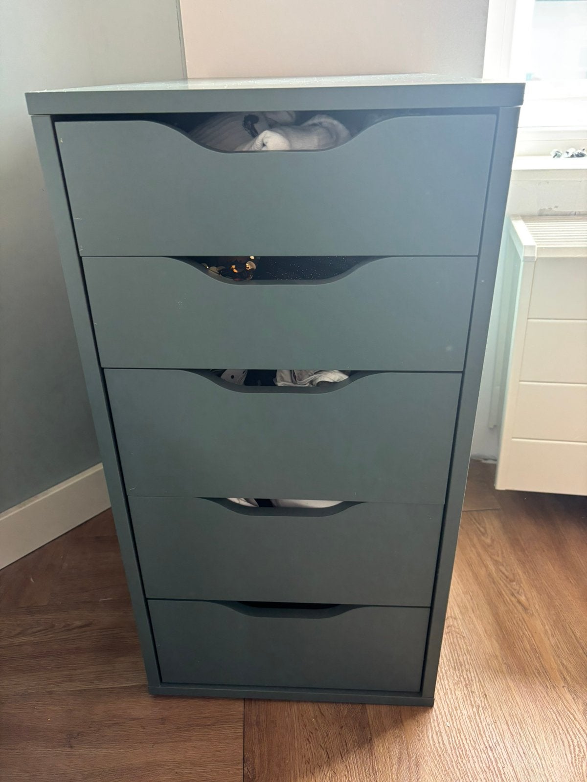 Alex turquoise laden kastje van de ikea, Ophalen, Minder dan 50 cm, Gebruikt, Ikea