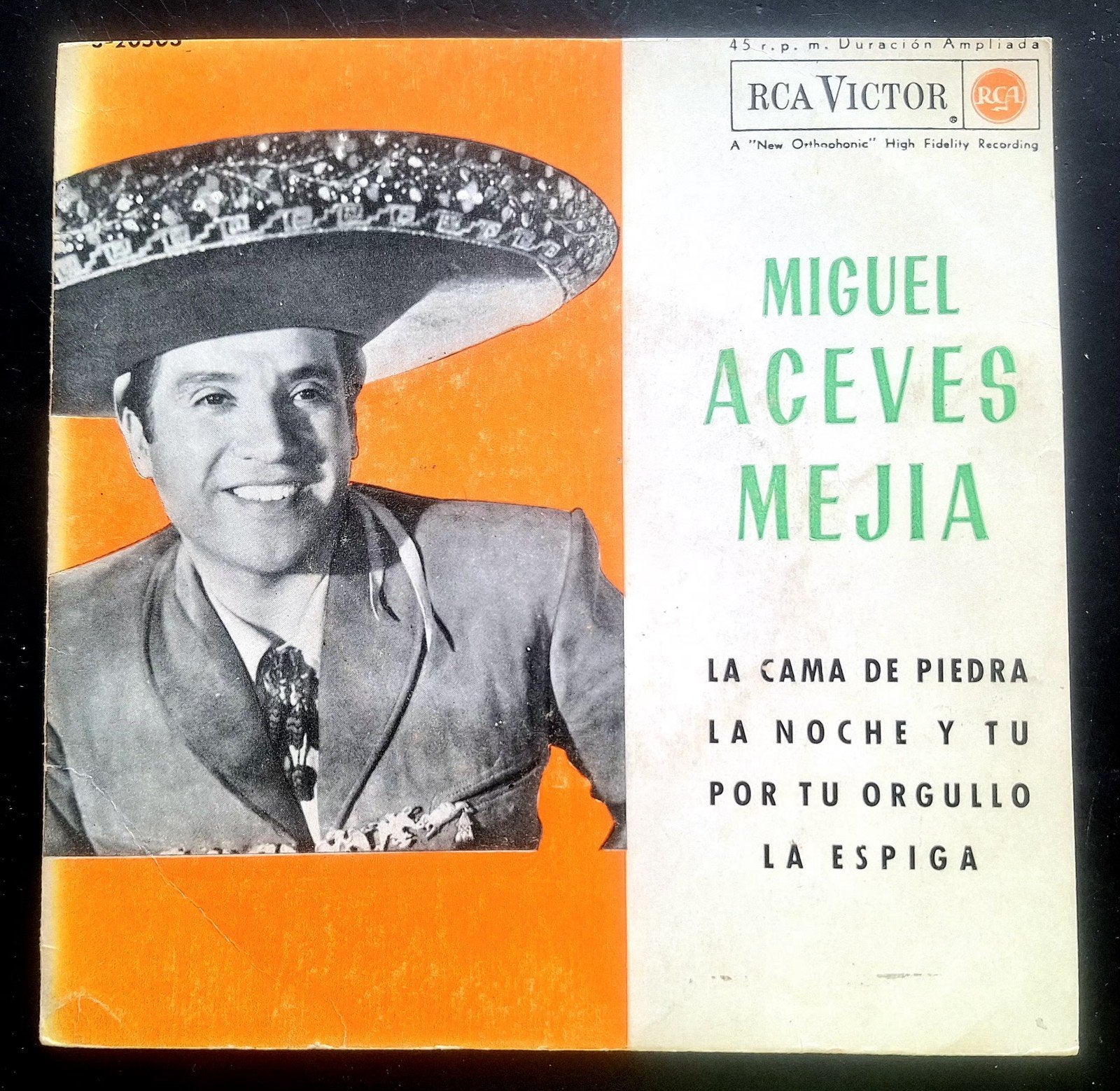 7"-EP/SINGLE  MIGUEL ACEVES MEJIA - La Cama De Piedra, Ophalen of Verzenden, Gebruikt