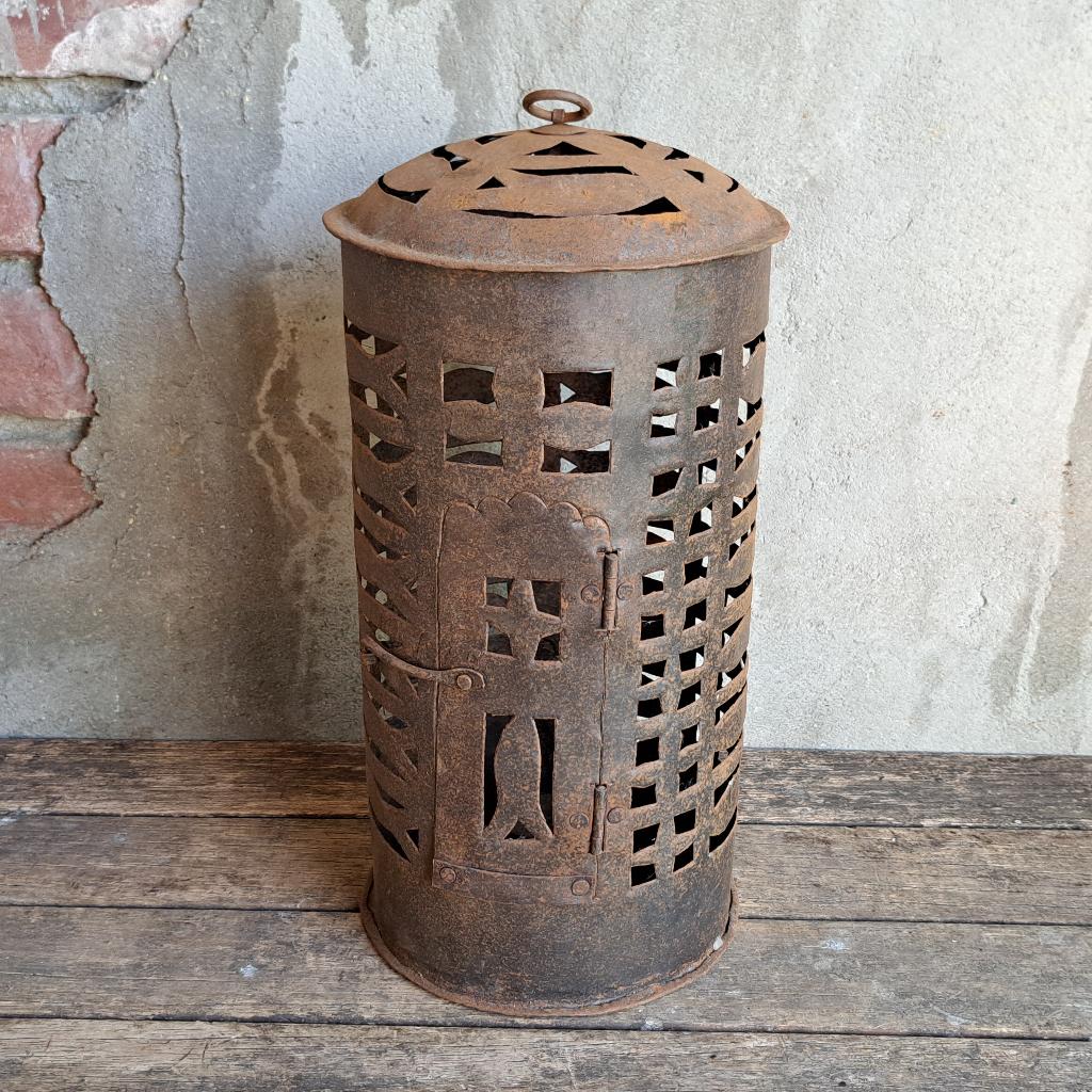 Landelijke brocante lantaarn windlicht hangkandelaar *Etage3, Gebruikt, ., Ophalen of Verzenden, .