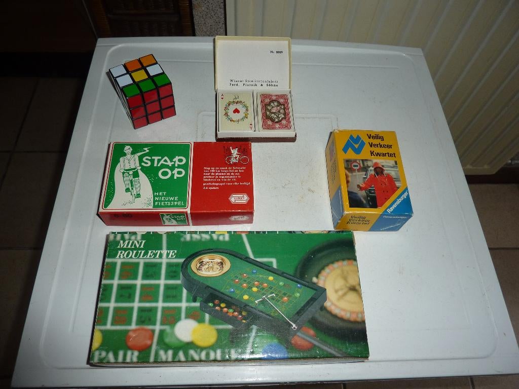 vintage bordspellen-gezelschapsspellen, Ophalen of Verzenden, Gebruikt