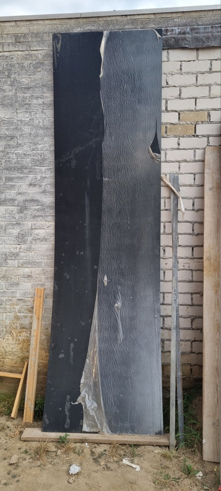 Zwarte Trespa plaat 305x86 cm, Ophalen