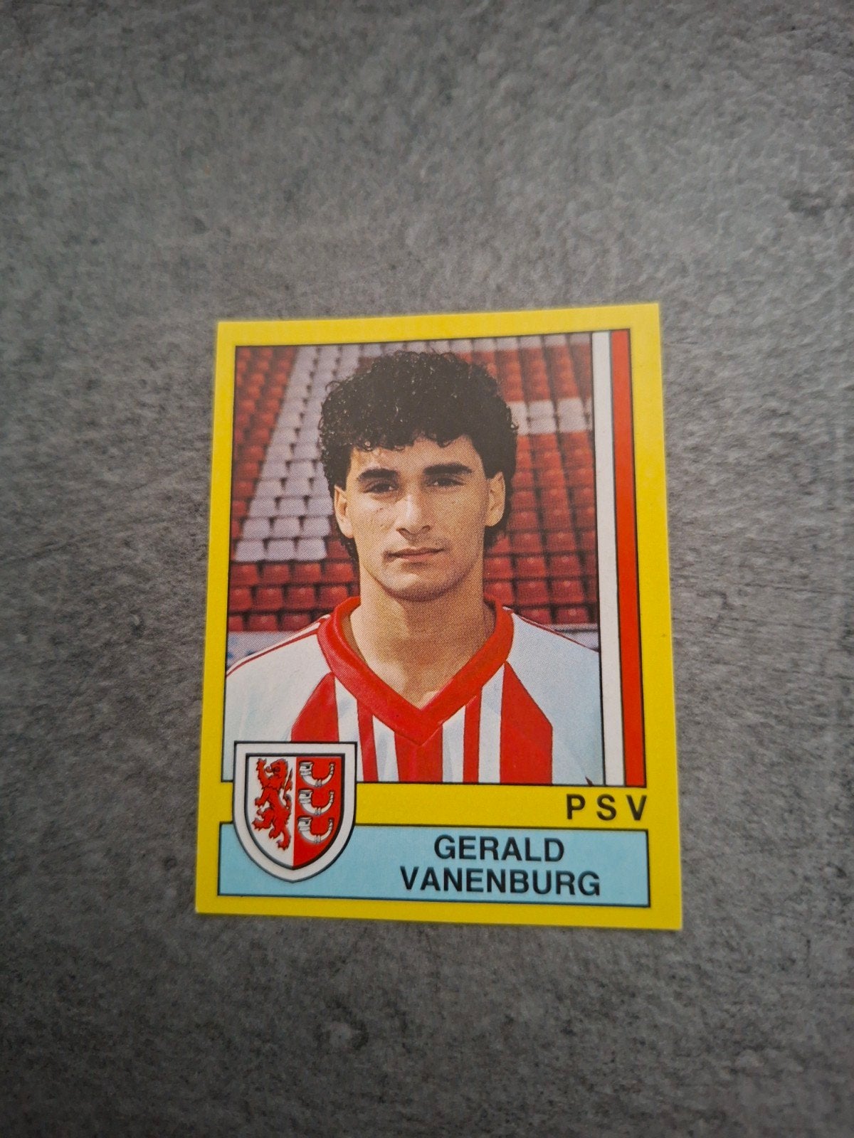 Panini sticker Voetbal 90. Gerald Vanenburg PSV Eindhoven., Ophalen of Verzenden, Zo goed als nieuw, Sticker