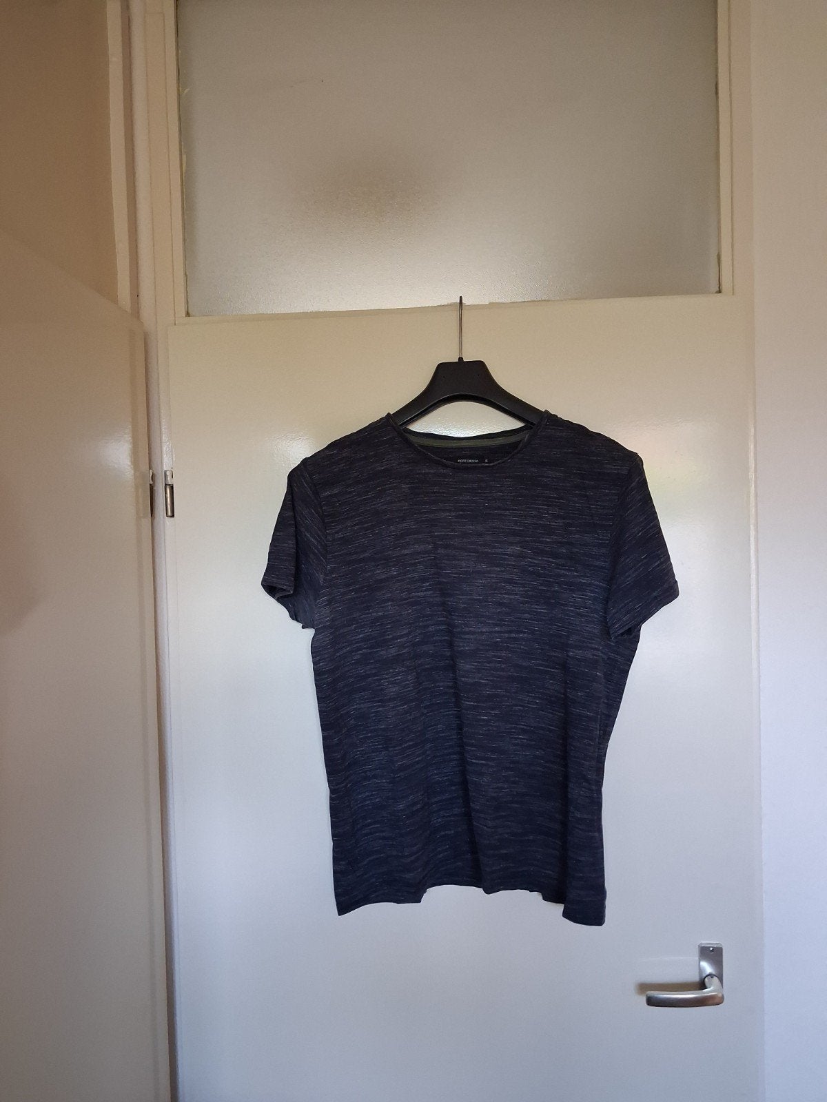 Donkergrijs T-shirt met gemêleerd effect, Ophalen, Portonova, Maat 56/58 (XL), Grijs
