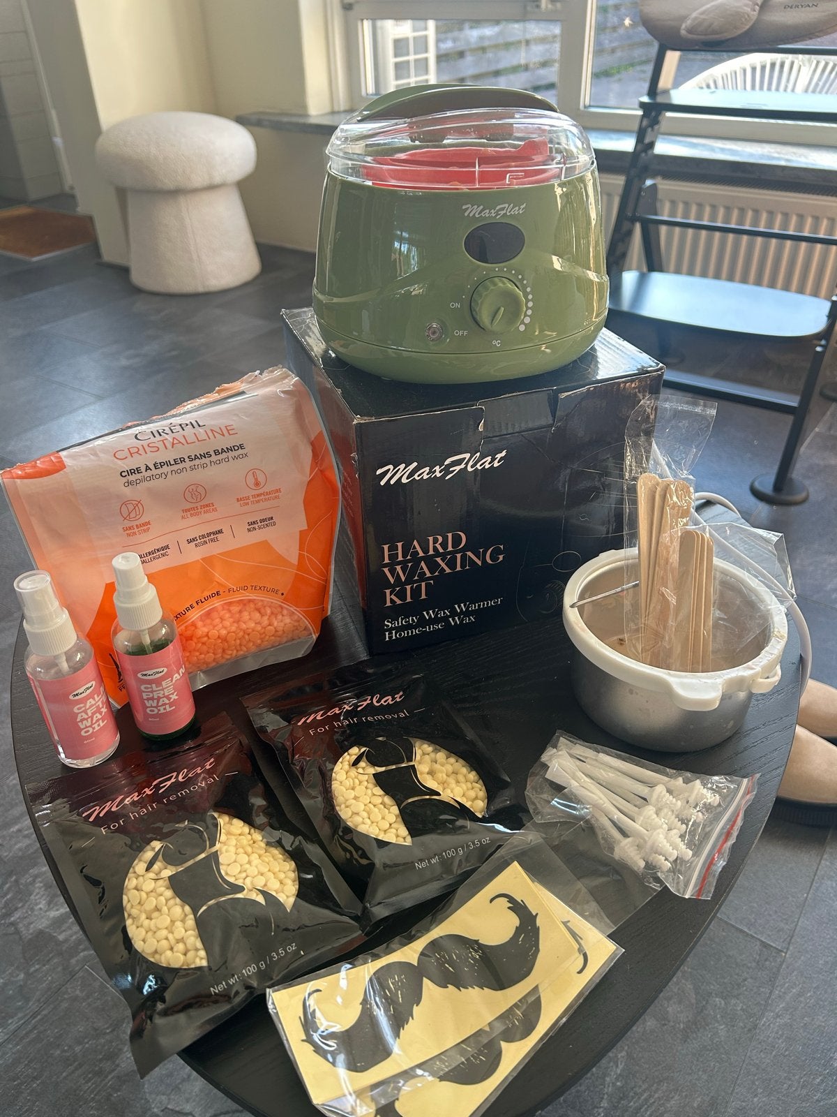Max Flat Hard Waxing Kit - Complete Ontharingsset, Ophalen, Nieuw, Overige typen