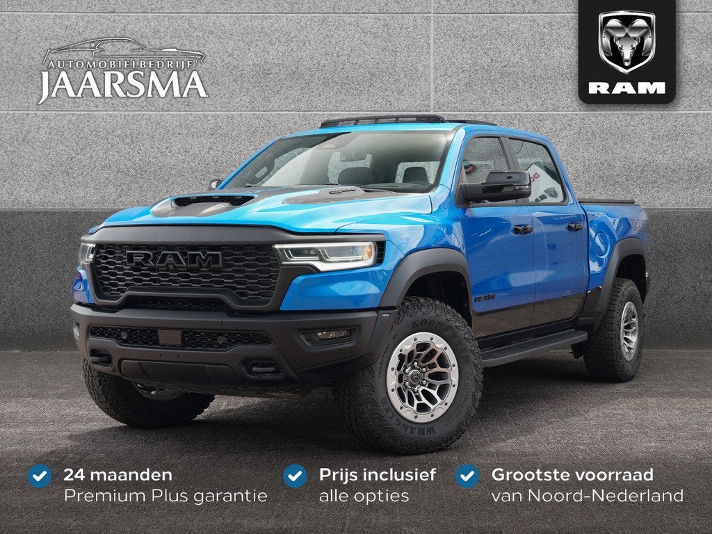 Dodge Ram 1500 RHO 549pk Hurricane High Output CrewCab BPM-v, Auto's, Dodge, Automaat, Zwart, Blauw, 24 maanden