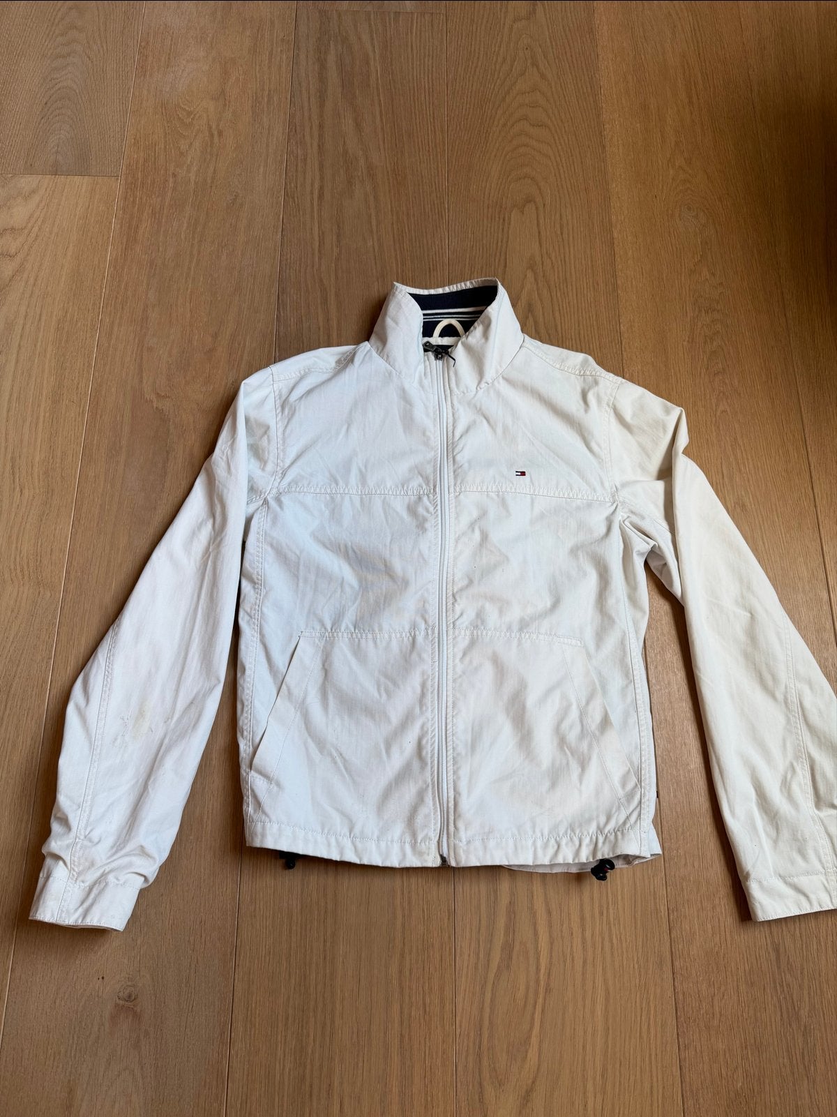 Tommy Hilfiger jas maat S, Verzenden, Gedragen, Maat 46 (S) of kleiner, Beige
