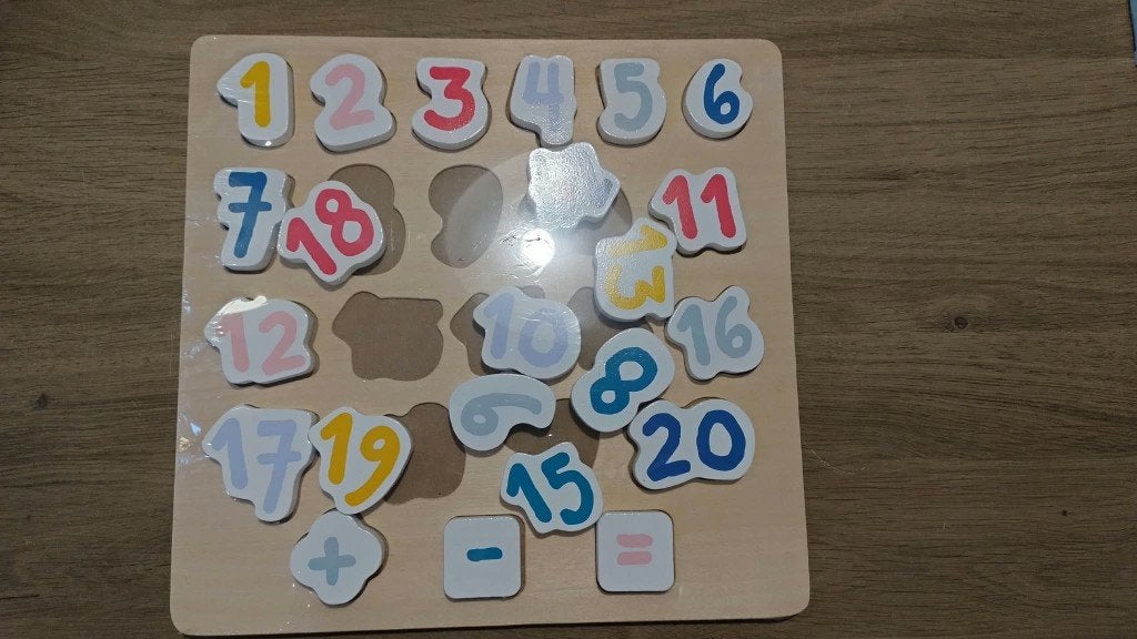 Cijferpuzzel, Ophalen, 2 tot 4 jaar, 10 tot 50 stukjes, Nieuw