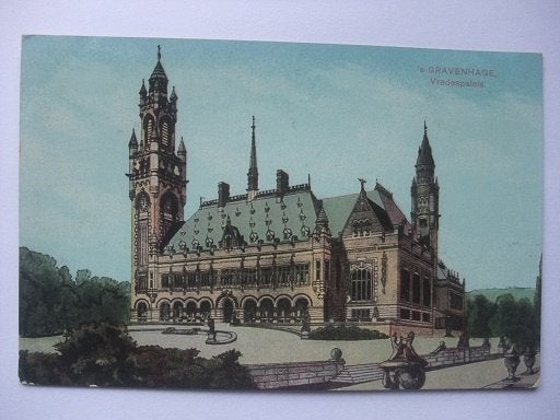 P345 Den Haag - Vredespaleis - 1914, Verzenden, Voor 1920, Gelopen, Zuid-Holland