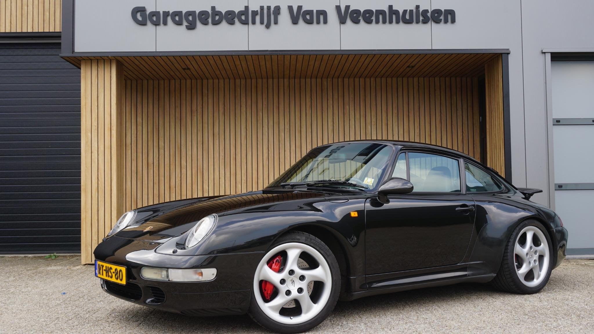Porsche 911 993 3.6 286pk Carrera 4 Coupé S Airco *NL auto*, Auto's, Porsche, Gebruikt, Zwart, 4 stoelen, Zwart