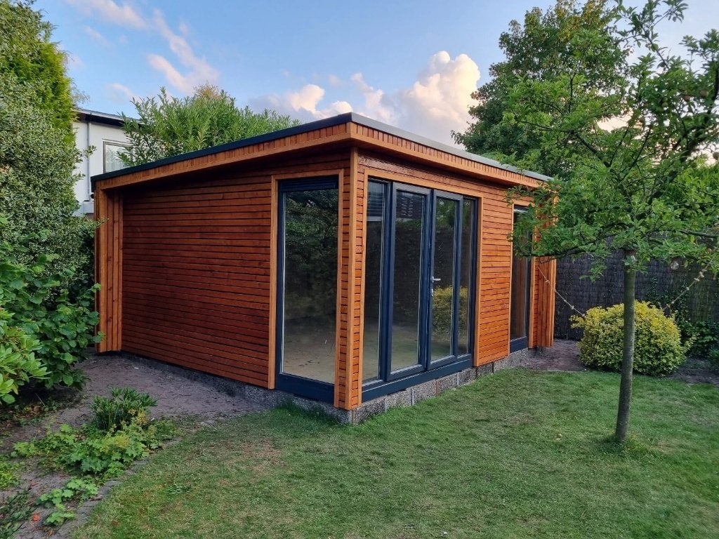 Tuinhuis geïsoleerd Mars 5x4, tuinkantoor, tuin studio, 200 tot 400 cm, Tuinhuis, Verzenden, Nieuw
