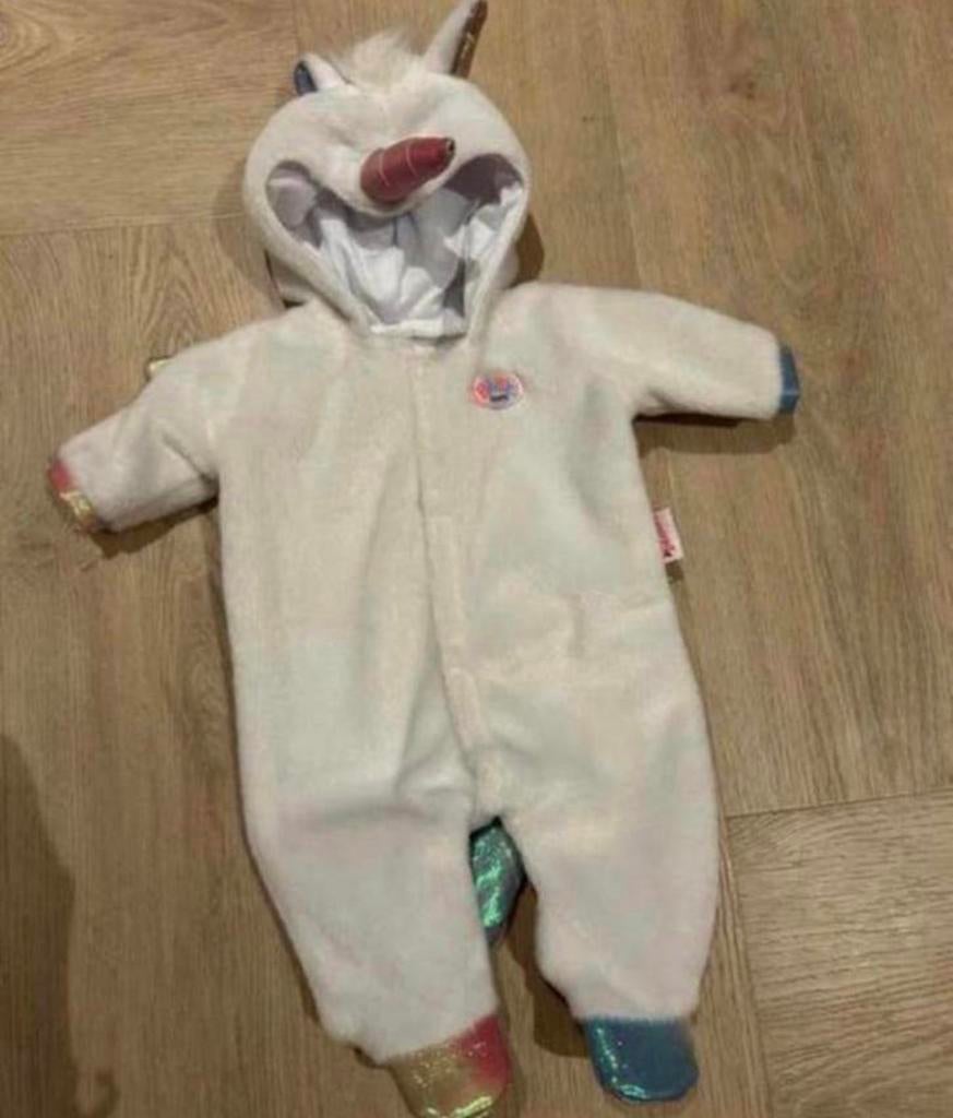 Baby Born Eenhoorn Onesie voor 43cm pop, Ophalen of Verzenden, Zo goed als nieuw, Jongetje of Meisje