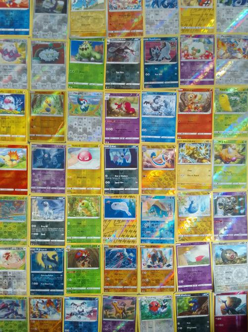 Reverse Holo Pokémon kaarten, Ophalen of Verzenden, Gebruikt, Meerdere kaarten