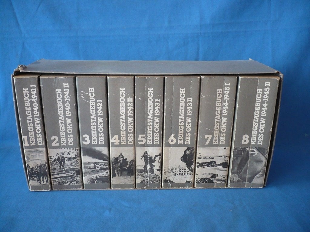 b039-Duitse oorlogsdagboeken, opperbevel der Wehrmacht., Ophalen of Verzenden, Landmacht, Duitsland, Boek of Tijdschrift
