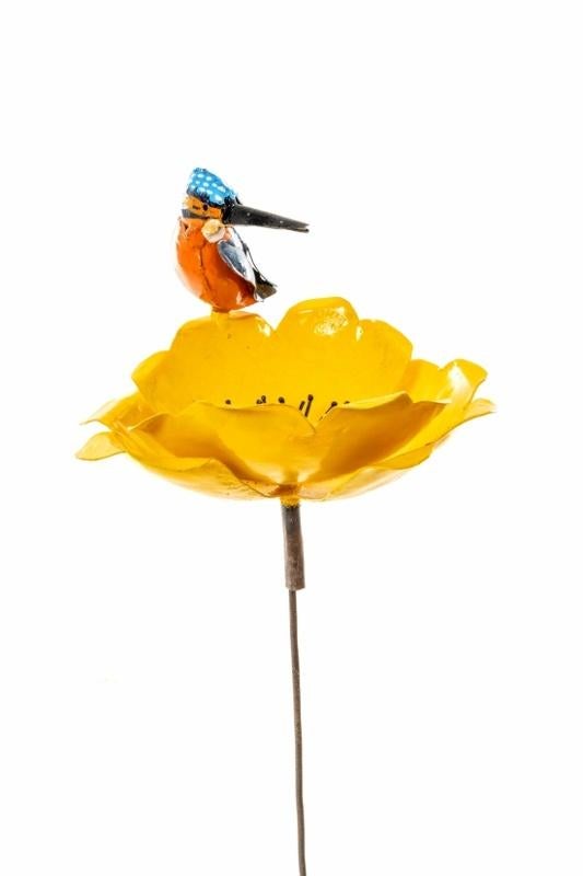 IJSVOGELTJE OP KLAPROOS - STREET ART - HANDMADE - FAIR TRADE, Ophalen of Verzenden, Nieuw