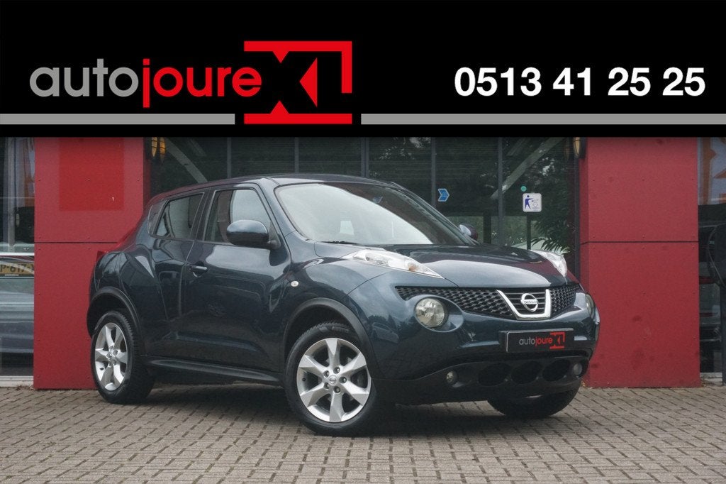 Nissan Juke 1.6 Acenta Eco | Origineel NL | RIJKLAAR! | Clim, Auto's, Nissan, Euro 5, Stof, Zwart, 4 cilinders