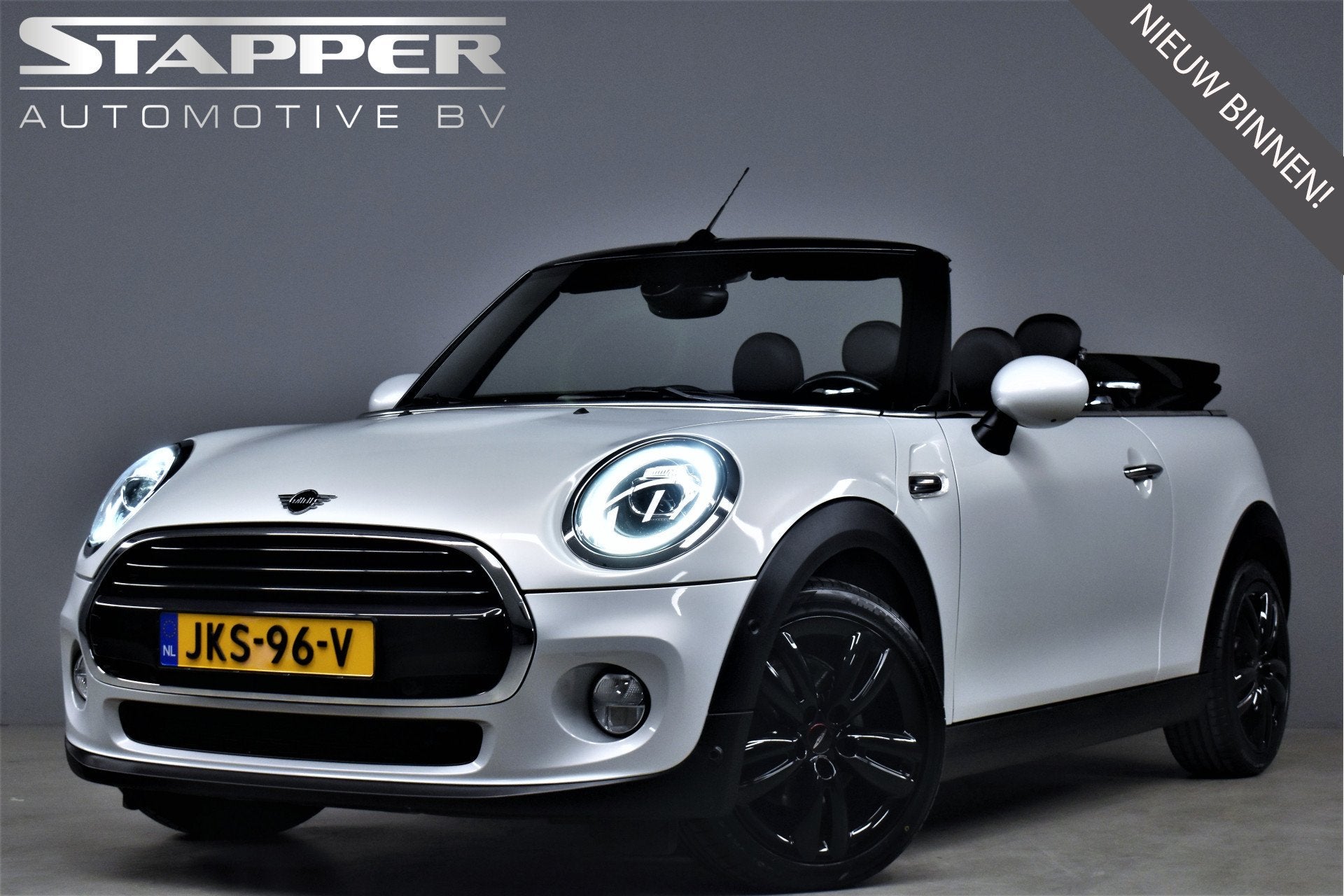 MINI Cabrio 1.5 136pk Cooper Chili Carplay/Navi/Led/H.Leer/C, Auto's, 136 pk, Gebruikt, Cabriolet, 4 stoelen