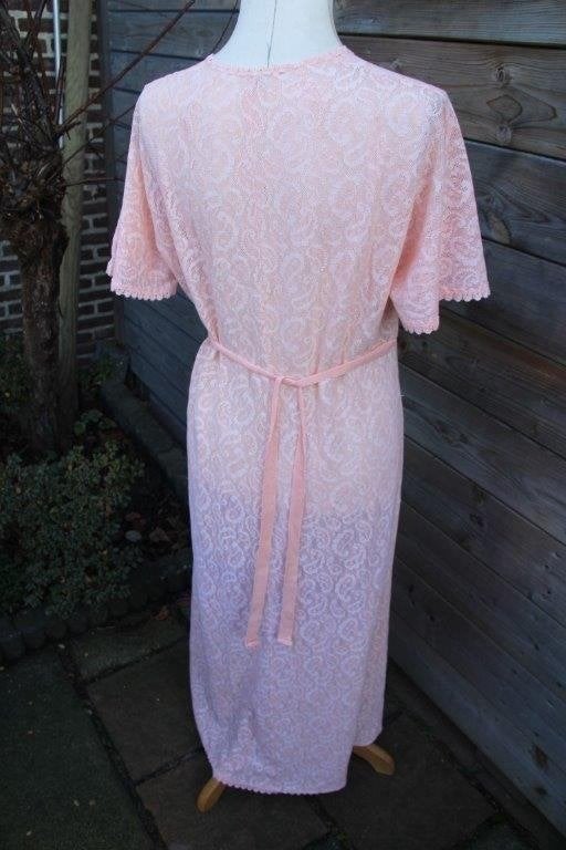 Originele retro Hanro jurk 50s 60s maat 44 vintage Vaste AAN, Kleding | Dames, Maat 42/44 (L), Oranje, Ophalen of Verzenden, Zo goed als nieuw