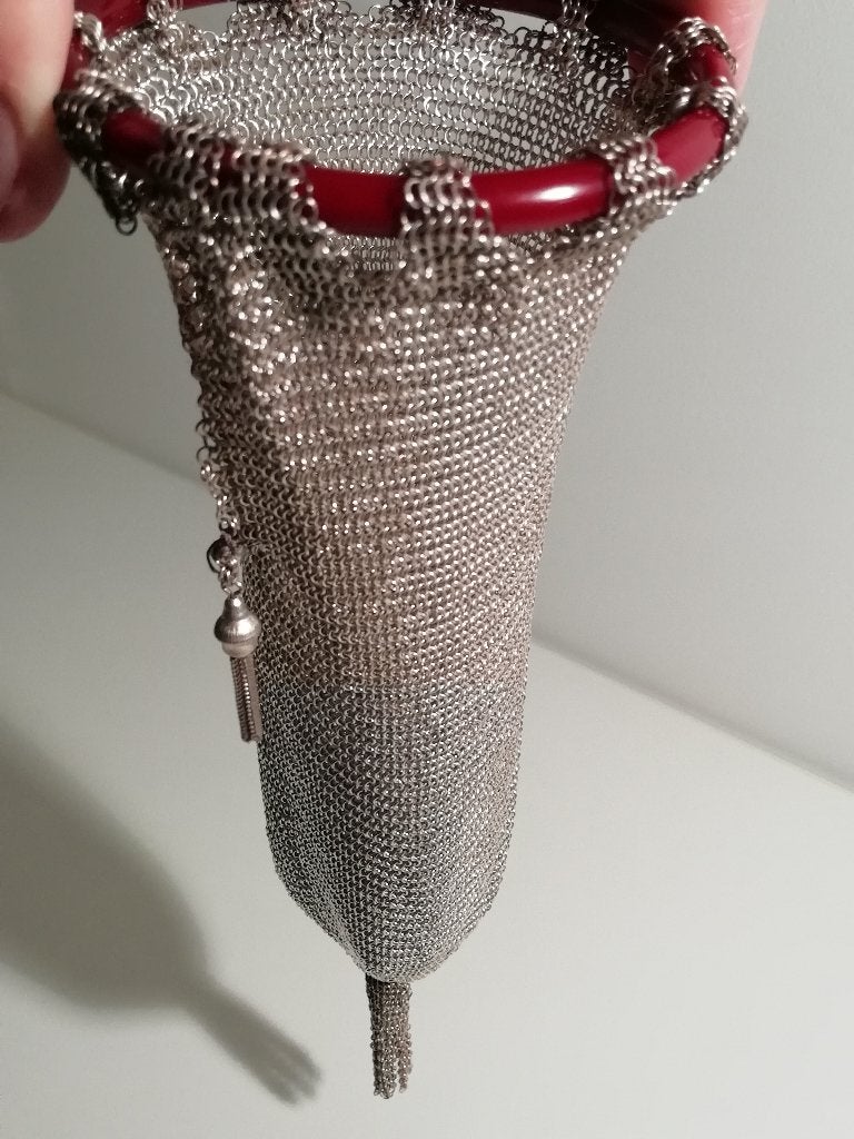 Art deco (pols)handtasje, jaren '20-30, Antiek en Kunst, Ophalen