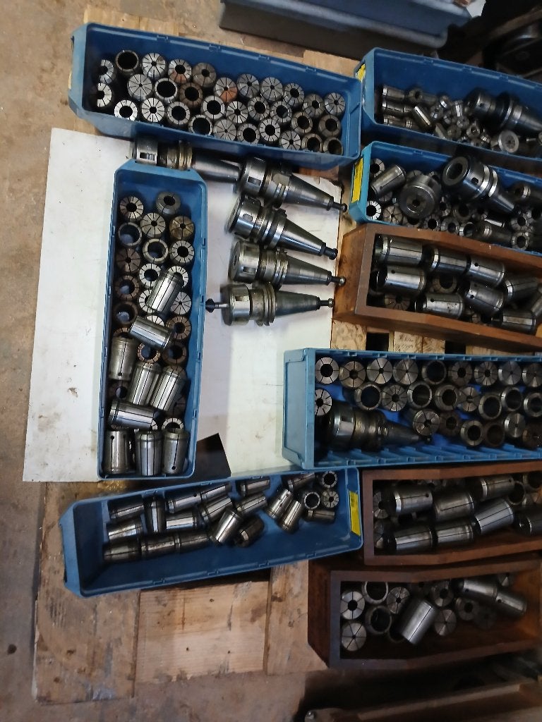 Pallet met OZ spantangen en spantanghouders OZ SK M16 opname, Doe-het-zelf en Verbouw, Gebruikt, 1000 mm of meer, Ophalen of Verzenden