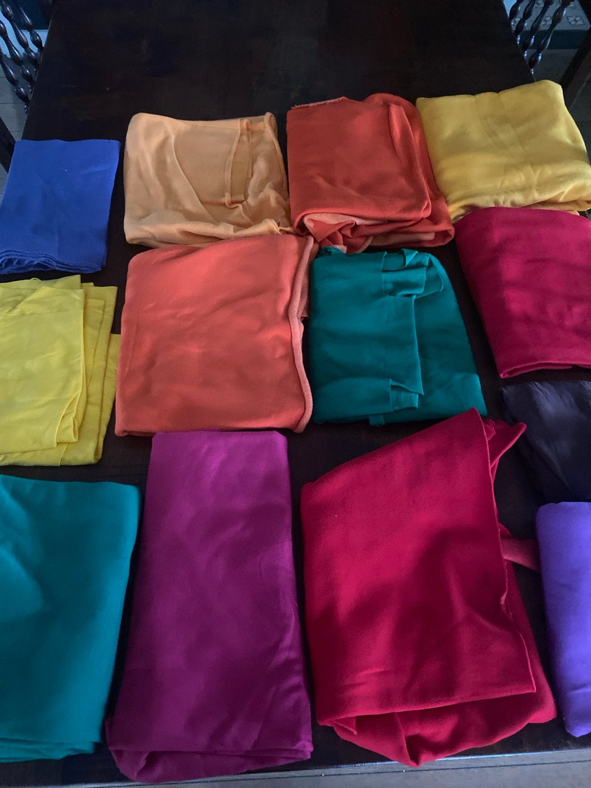 Diverse joggingstoffen in verschillende kleuren, Overige materialen, Gebruikt, Meerkleurig, Ophalen of Verzenden
