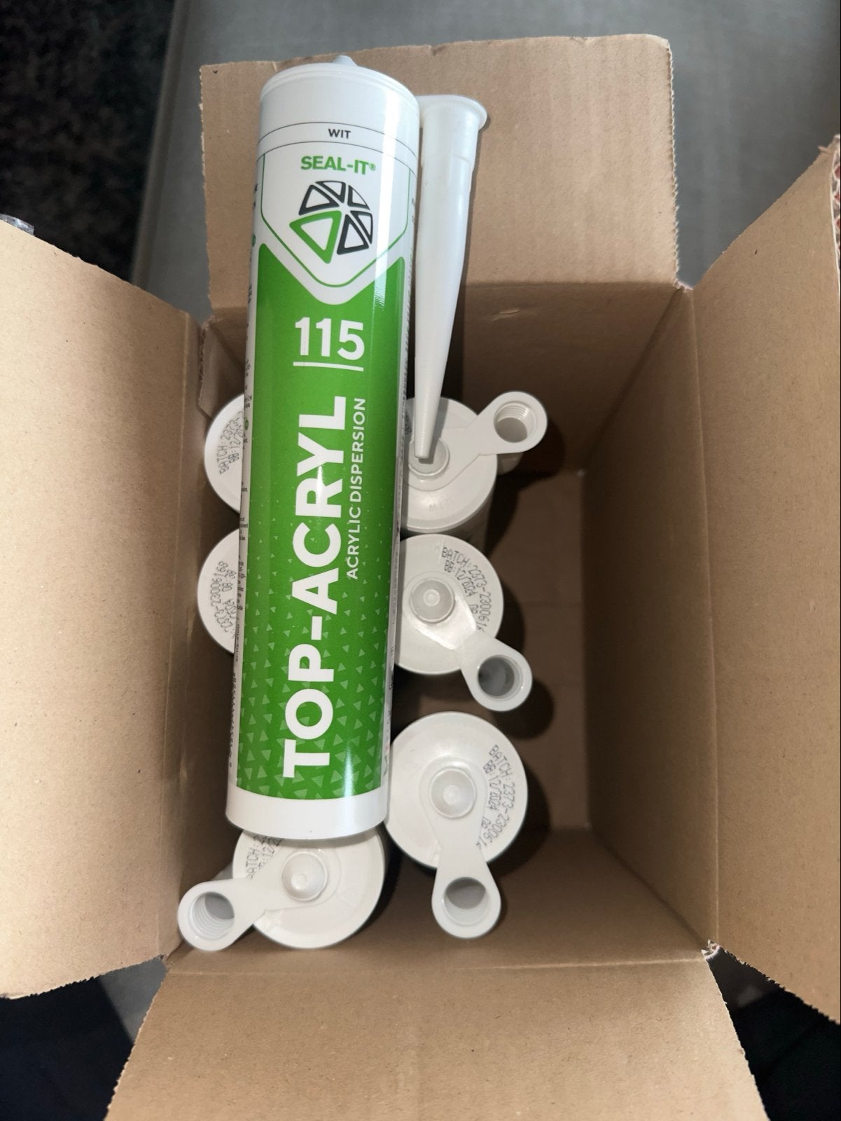 Seal-it 115 Top-Acryl kit - Wit - Acrylkit, Minder dan 4 cm, Overige materialen, Nieuw, Ophalen of Verzenden