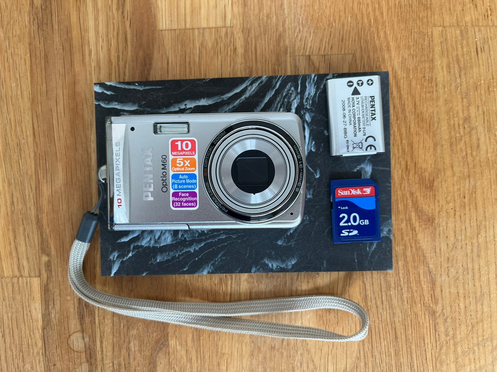 Pentax Optio M60 | 10MP CCD sensor | 2008, Audio, Tv en Foto, Gebruikt, 10 megapixels, Ophalen of Verzenden, Compactcamera