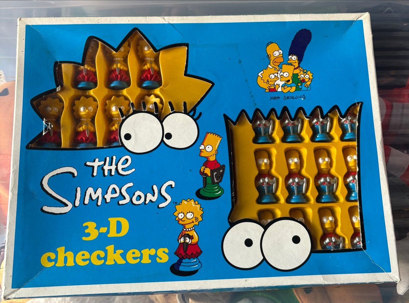 The Simpsons 3-D Checkers Schaakspel, Een of twee spelers, Ophalen of Verzenden, Zo goed als nieuw