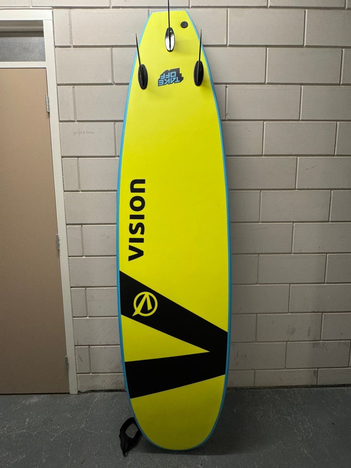 TE KOOP: VISION SURFBOARD 7’6” zo goed als nieuw, Watersport en Boten, Ophalen, Zo goed als nieuw, Overige typen, Met vinnen