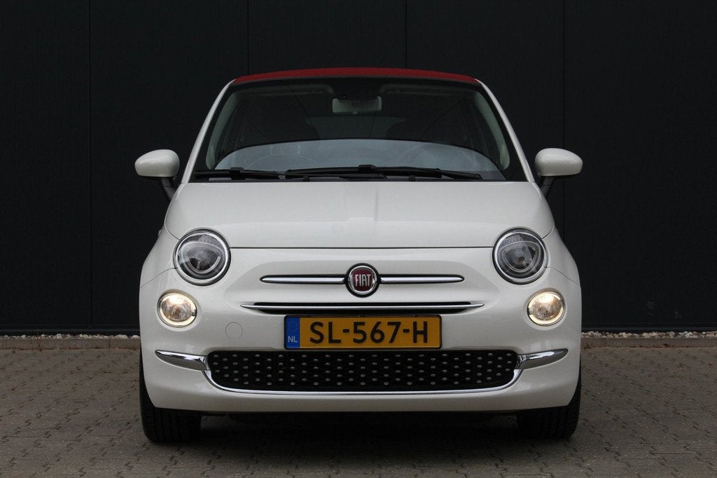 Fiat 500 C 0.9 TwinAir Turbo Lounge | Automaat | Cabrio | Na, Stof, Gebruikt, Cabriolet, Wit