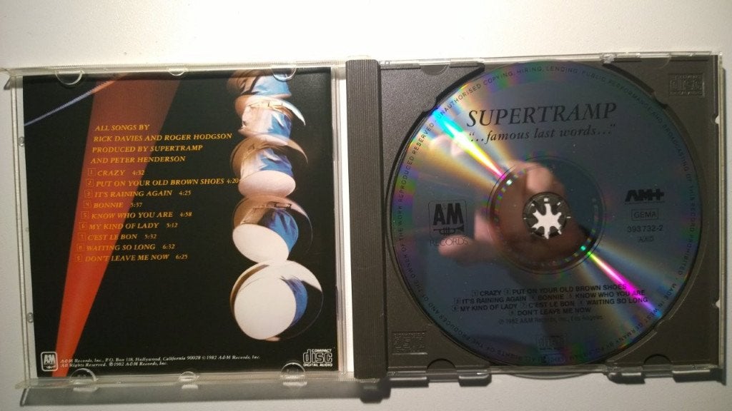 Supertramp - ...Famous Last Words, Ophalen of Verzenden, Zo goed als nieuw, Poprock, Album