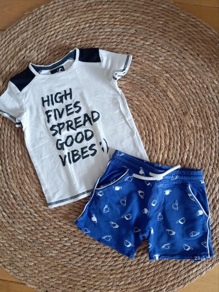 Z8 Zomer setje maat 104/110 - Shirt en korte broek, Ophalen of Verzenden, Z8, Jongen, Setje