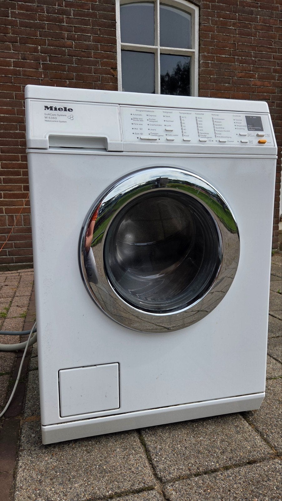 Miele W 5360 wasmachine voor onderdelen, trommelkruis defect, Ophalen of Verzenden, 1600 toeren of meer, Voorlader, Niet werkend