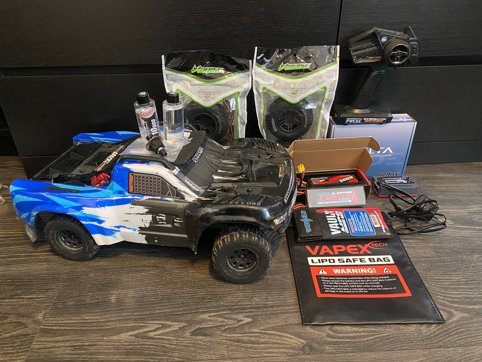 FTX Apache 2.0 SC veel extra's! Lees advertentie!, Gebruikt, Auto offroad, Schaal 1:10, RTR (Ready to Run)