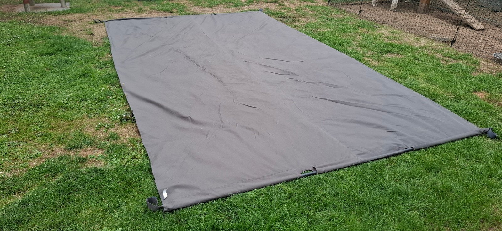 Groot Schaduwdoek 400x280cm met Stang voor Pergola, Ophalen, Gebruikt