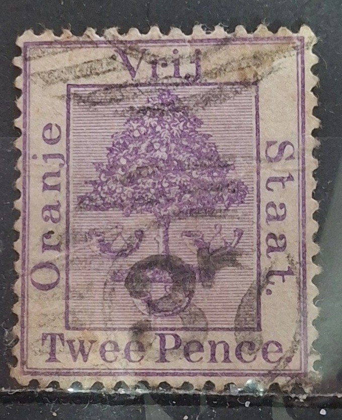 Oranje Vrijstaat Postzegel (B3-P19), Postzegels en Munten, Ophalen of Verzenden, Overige landen, Gestempeld
