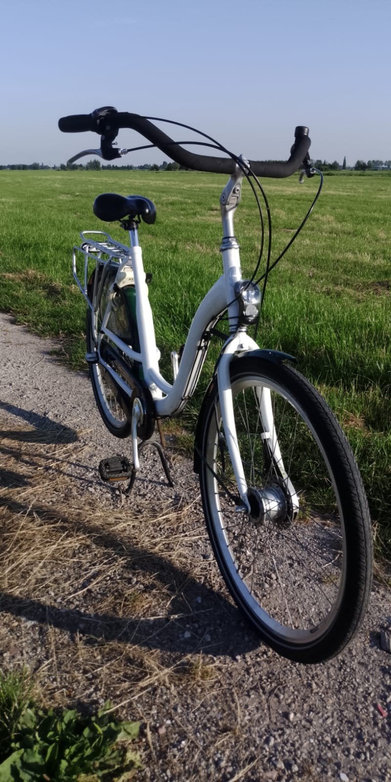 Moederfiets 🚲 fiets, Fietsen en Brommers, 53 tot 56 cm, Velgrem, Dubbele standaard, Zo goed als nieuw