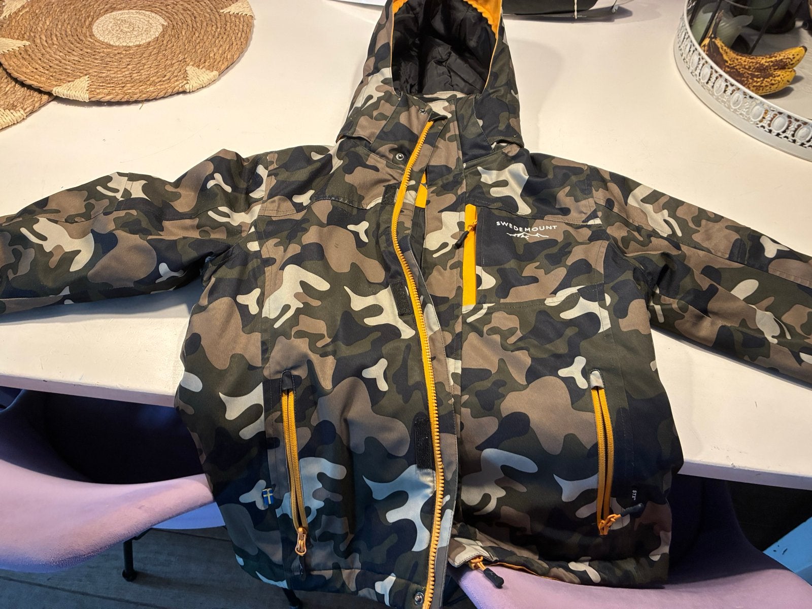 Swedemount Camouflage Jas Maat 164 - Waterdicht & Ademend, Ophalen of Verzenden, Gebruikt, Jongen of Meisje, Jas