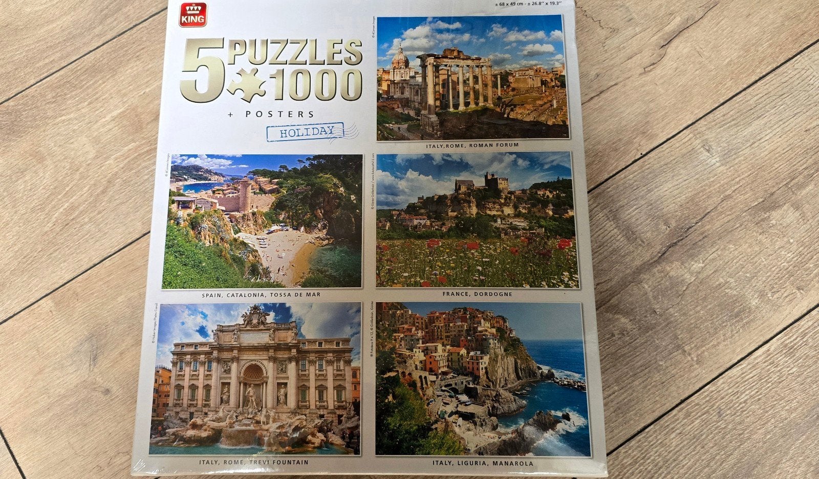 Nieuw: King 5 Legpuzzels 1000 stukjes - Holiday edition, Ophalen of Verzenden, 500 t/m 1500 stukjes, Nieuw, Legpuzzel