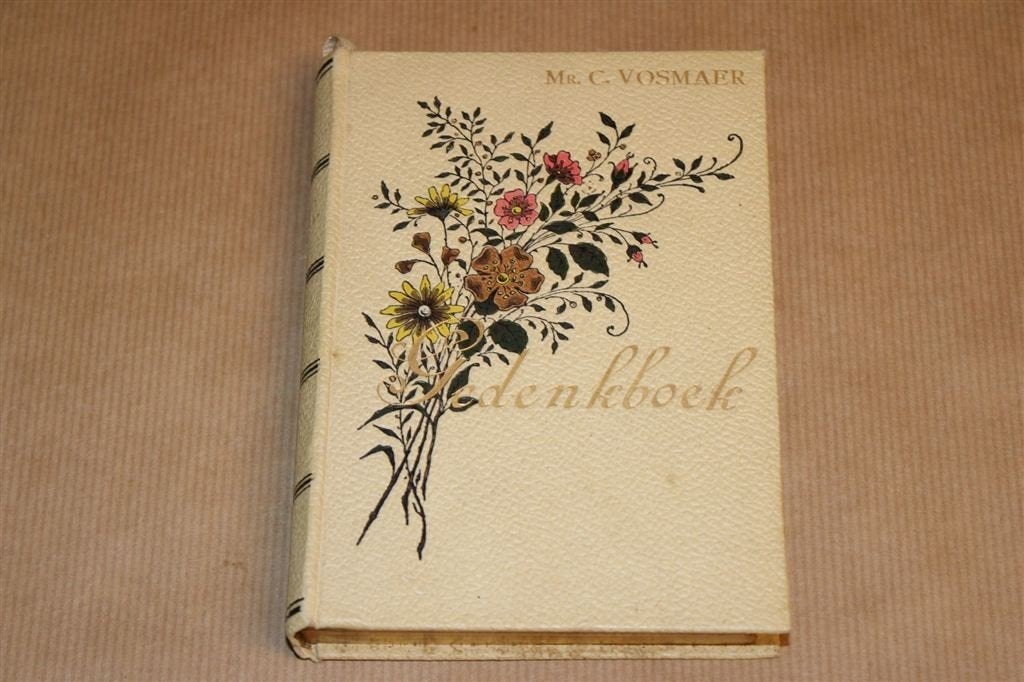Gedenkboek — C. Vosmaer — 1891 — Met goud op snee, Antiek en Kunst, Ophalen of Verzenden