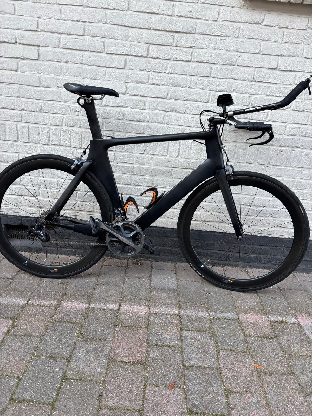 Velobuild  L Tijdrit/Triatlon Fiets Ultegra L carbon wielen, Fietsen en Brommers, 28 inch, Carbon, Velgrem, Zo goed als nieuw