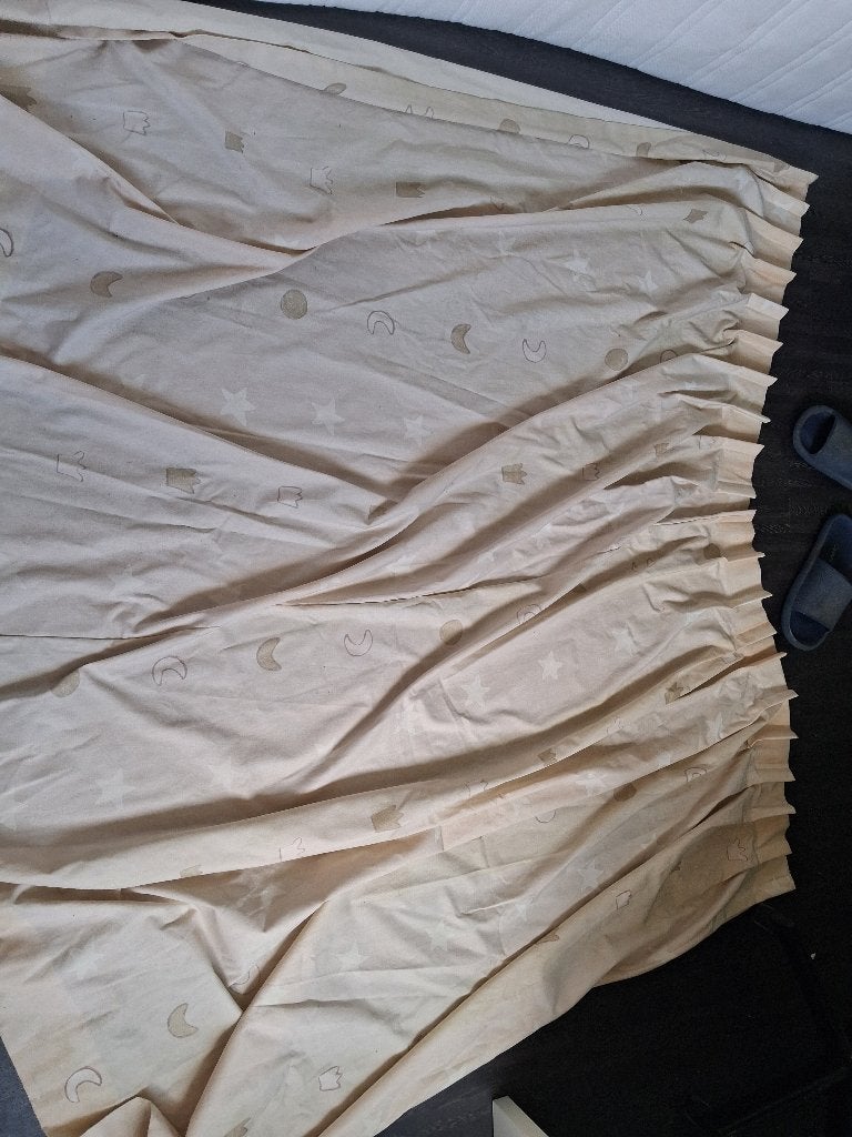 Kinderkamer gordijnen, Ophalen, Crème, 150 cm, In te korten