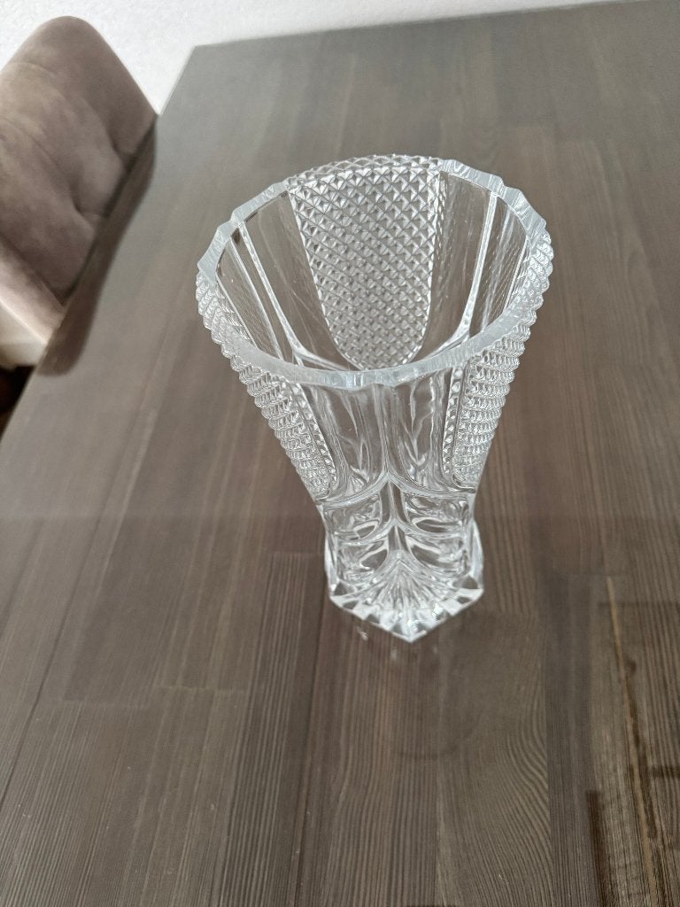 Prachtig kristallen vaas, Ophalen, Wit, Minder dan 50 cm, Glas
