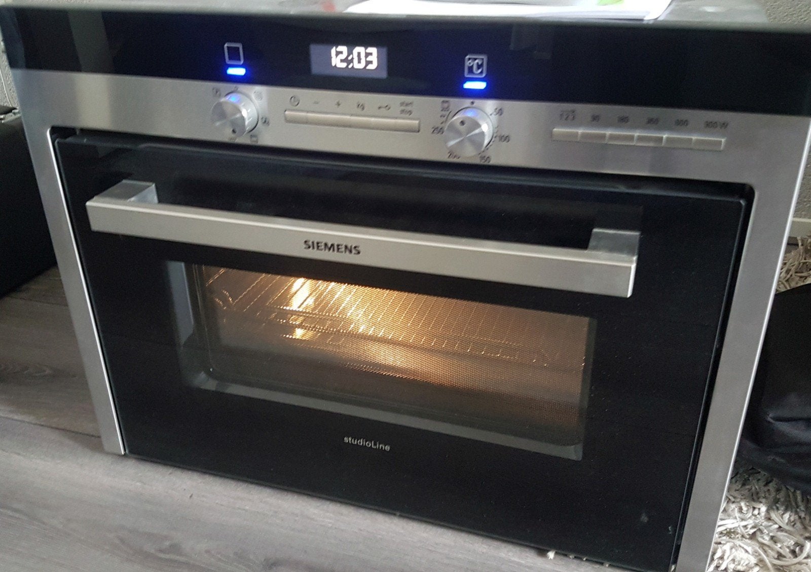 Siemens combi oven/magnetron, Ophalen, 45 tot 50 cm, Gebruikt, Siemens