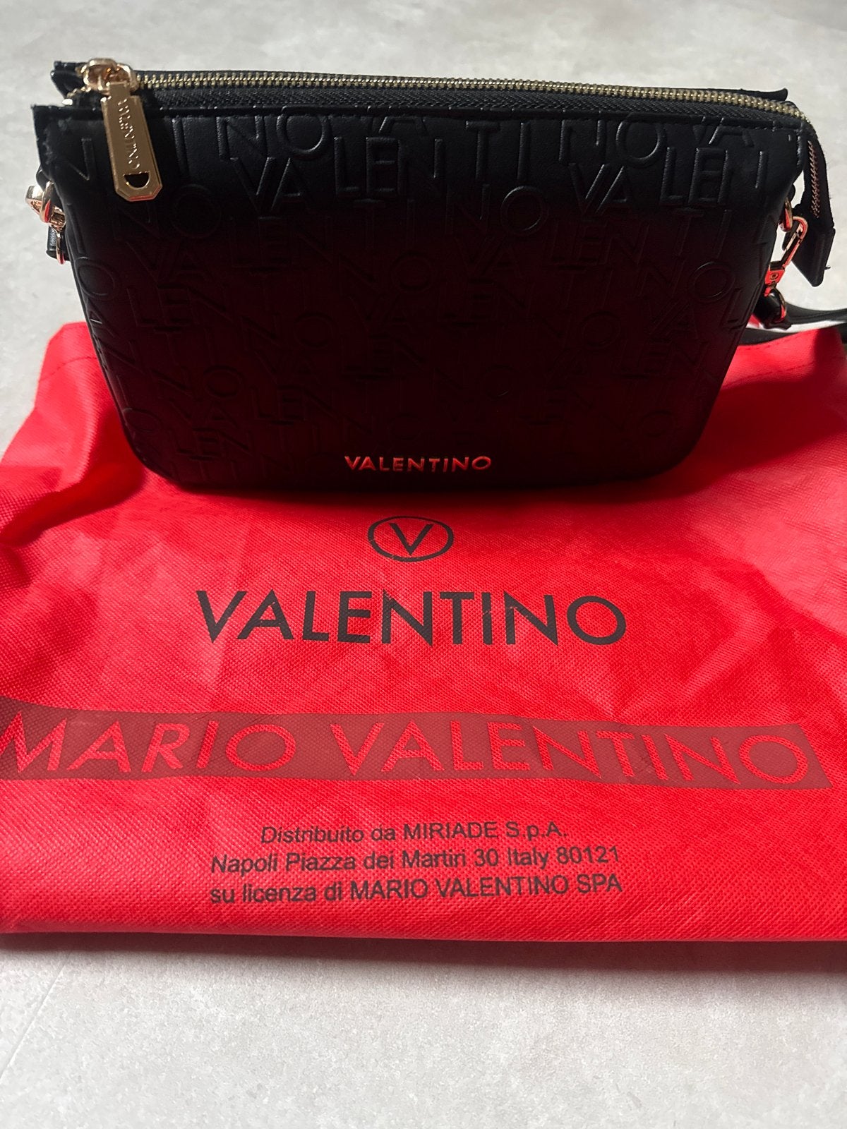 Valentino by Mario Valentino schoudertasje zwart, Ophalen of Verzenden, Zo goed als nieuw, Zwart, Schoudertasje