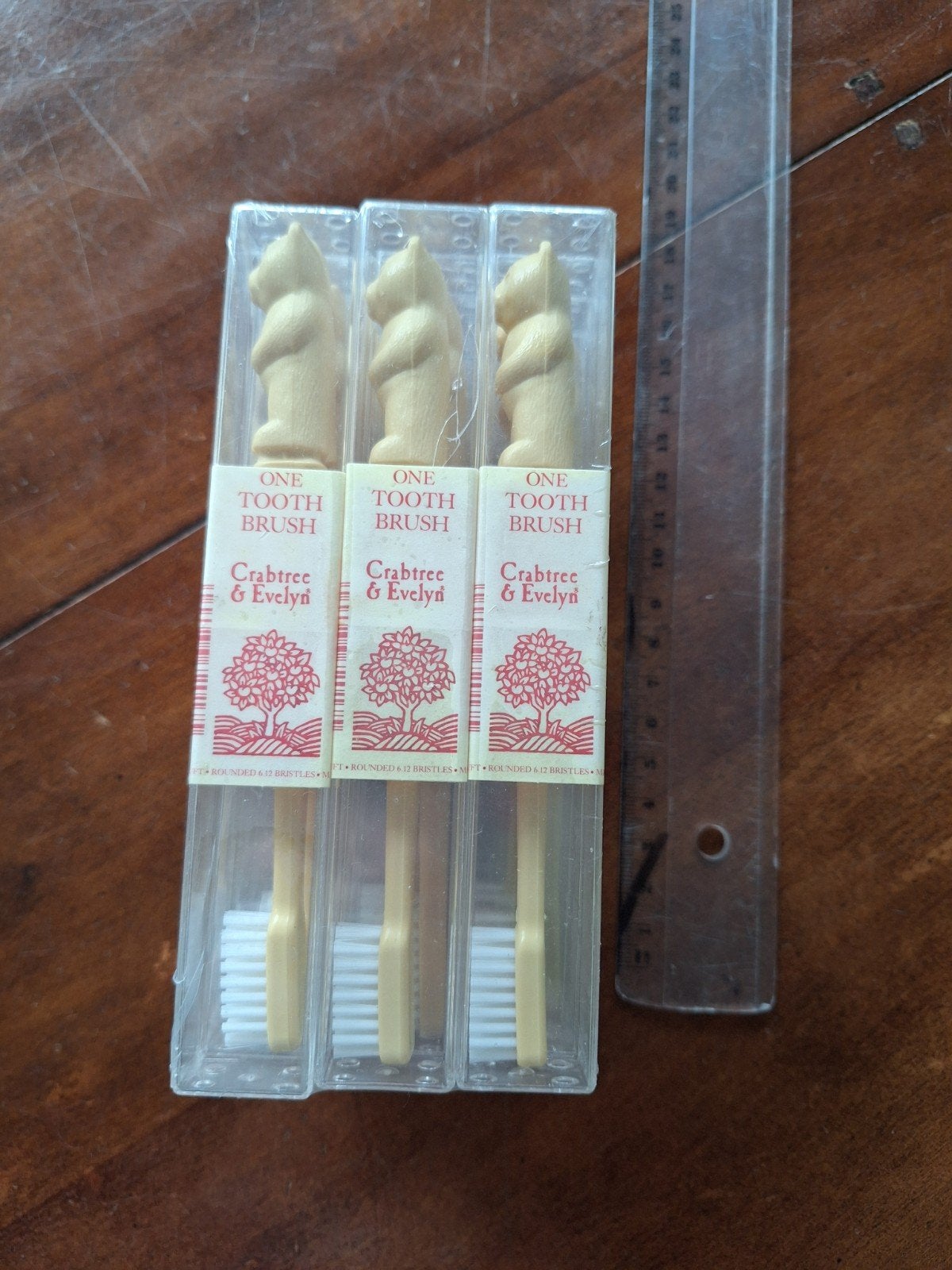 Vintage Crabtree & Evelyn tandenborstels (in verpakking), Verzenden, Nieuw, Tandenborstel