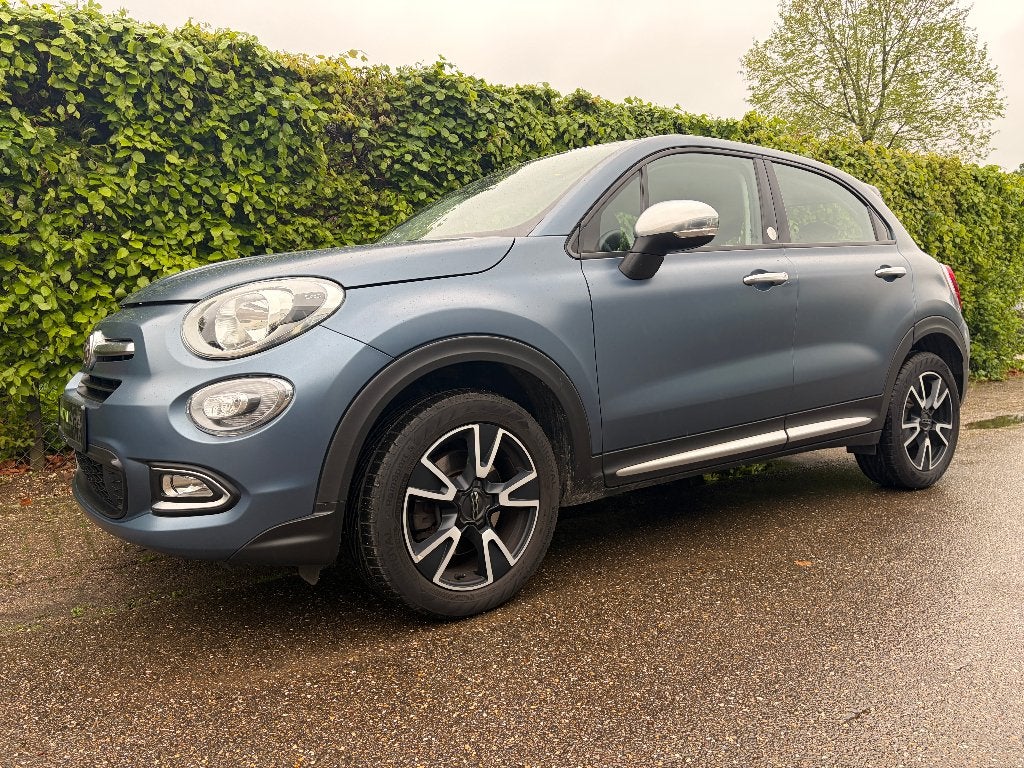 Fiat 500X 1.6 110pk 2018 Blauw, Auto's, Voorwielaandrijving, Dealer onderhouden, Stof, 4 cilinders