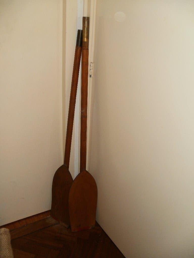 roeispanen, hout, Watersport en Boten, Ophalen of Verzenden, Gebruikt, Enkelbladige peddel